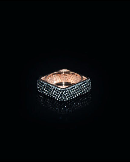 Infinity Ring, Power of Black 925 Silver