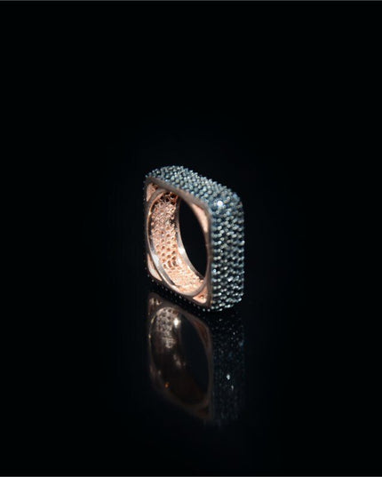 Infinity Ring, Power of Black 925 Silver