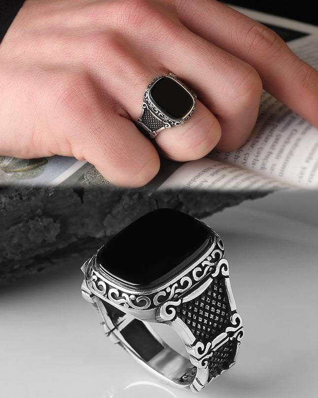 925 Silber Ring Onyx
