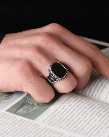925 Silber Ring Onyx