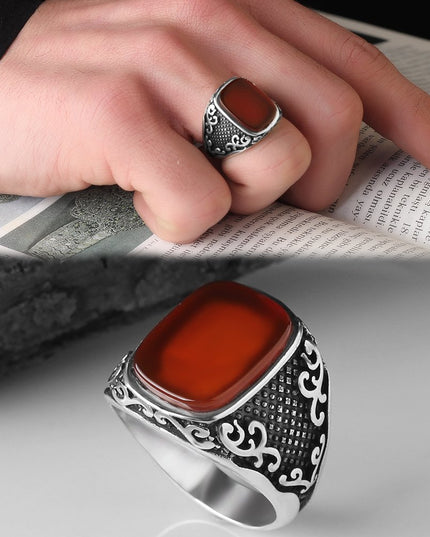 925 Silber Ring Achat
