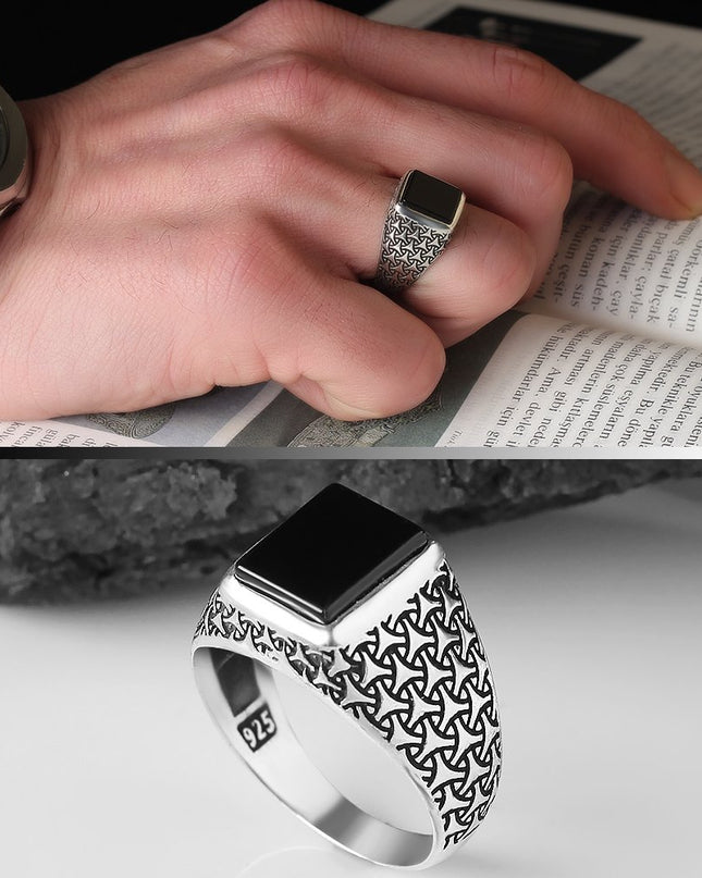 925 Silber Ring Onyx