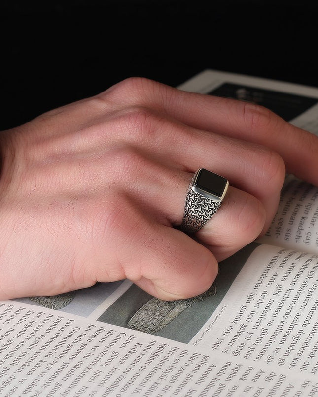 925 Silber Ring Onyx