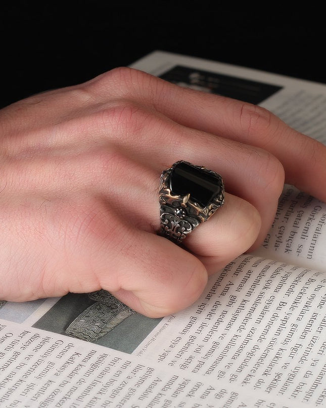 925 Silber Ring Onyx