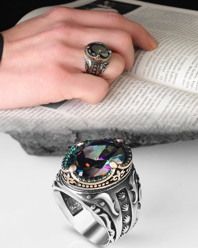 925 Silber Ring Topaz