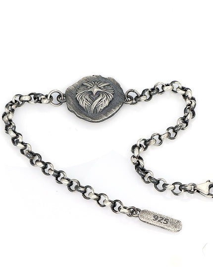Herrenarmband aus 925er-Sterlingsilber, Modell Adler