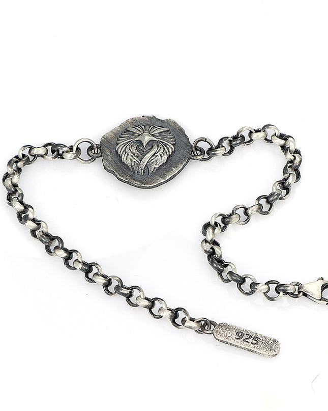 Herrenarmband aus 925er-Sterlingsilber, Modell Adler