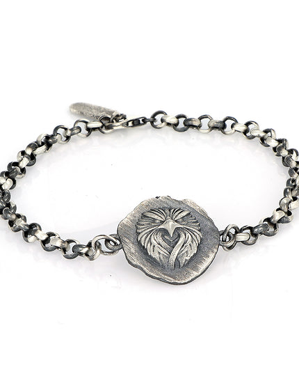 Herrenarmband aus 925er-Sterlingsilber, Modell Adler
