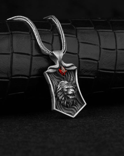 Löwe Halskette 925 Sterling Silber