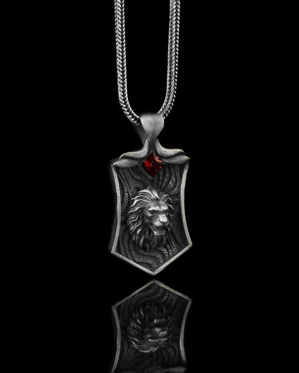 Löwe Halskette 925 Sterling Silber