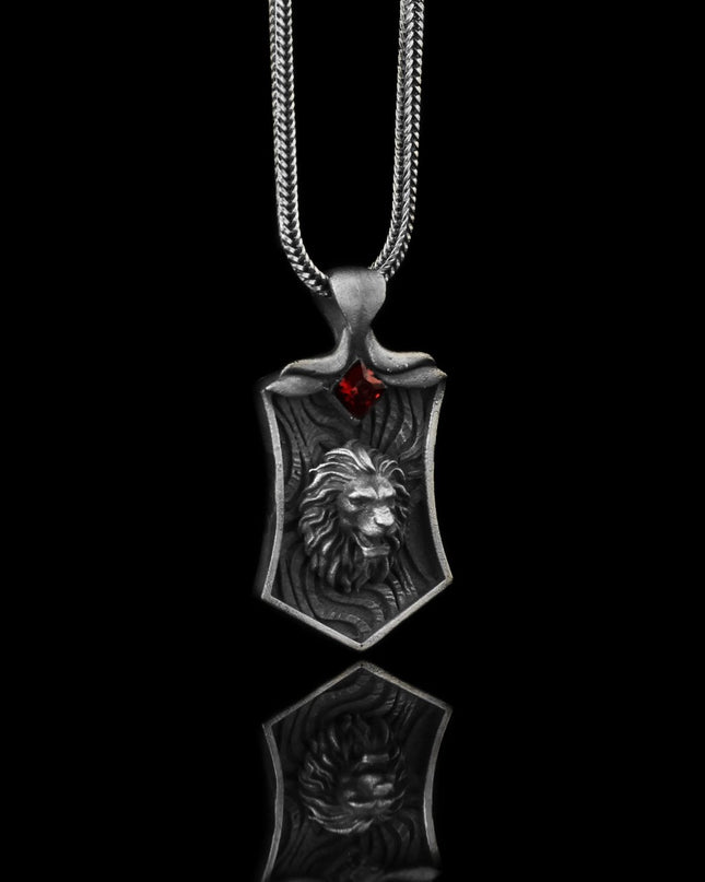 Löwe Halskette 925 Sterling Silber
