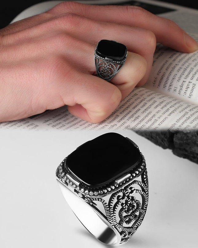 925 Silber Ring Onyx