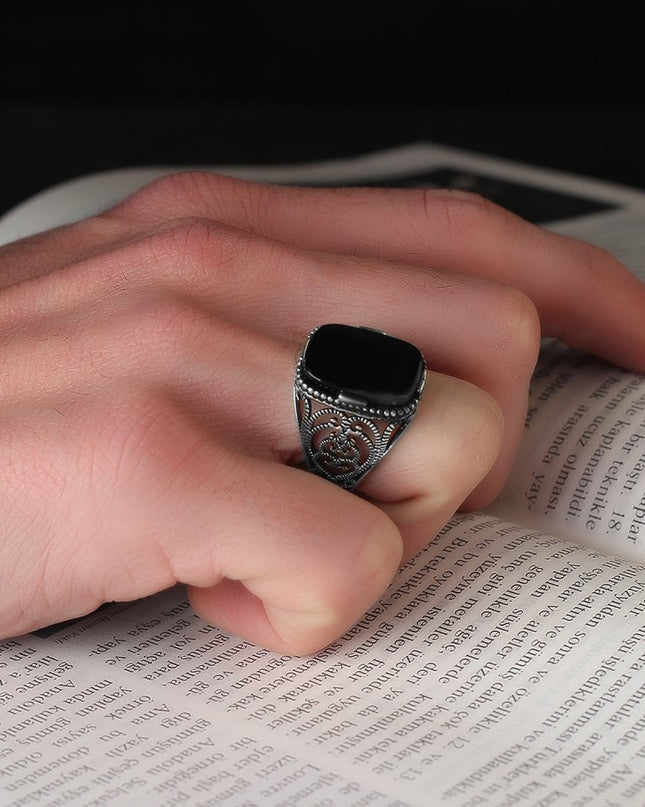 925 Silber Ring Onyx