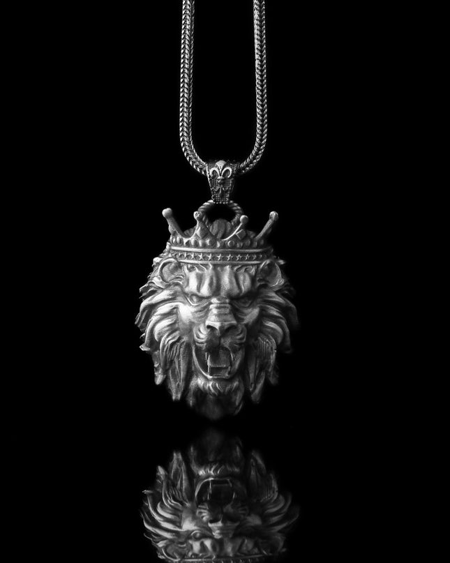 Löwe Halskette 925 Sterling Silber