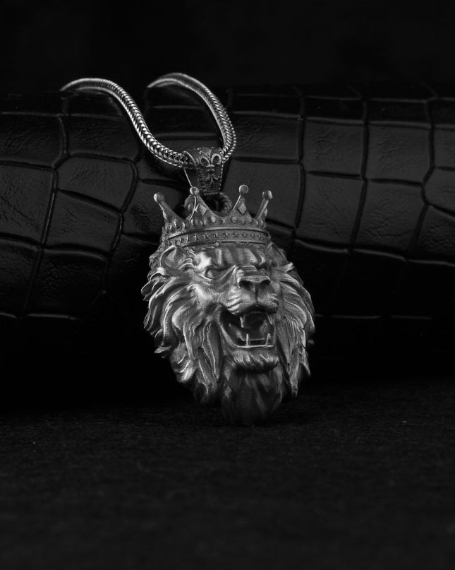 Löwe Halskette 925 Sterling Silber