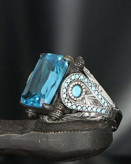 925 Silber Blau Topaz