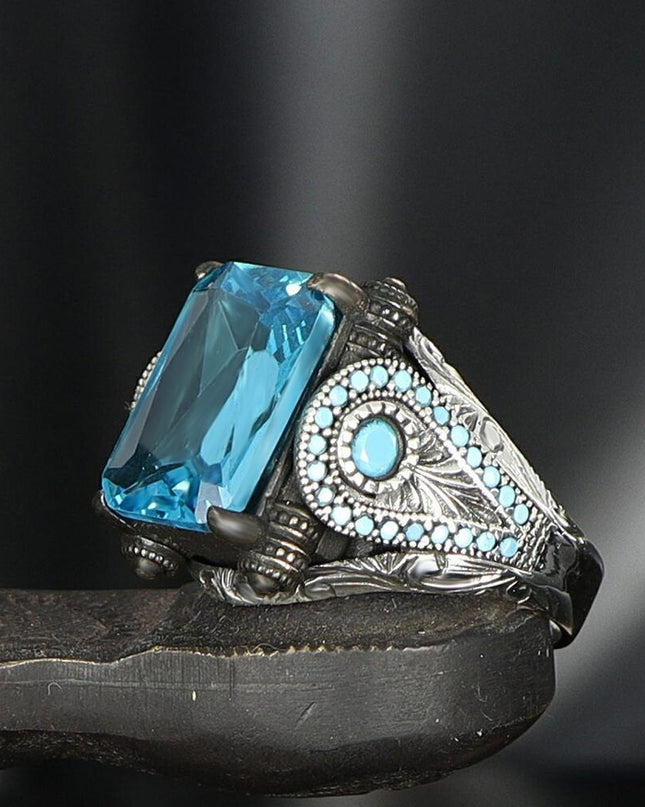 925 Silber Blau Topaz