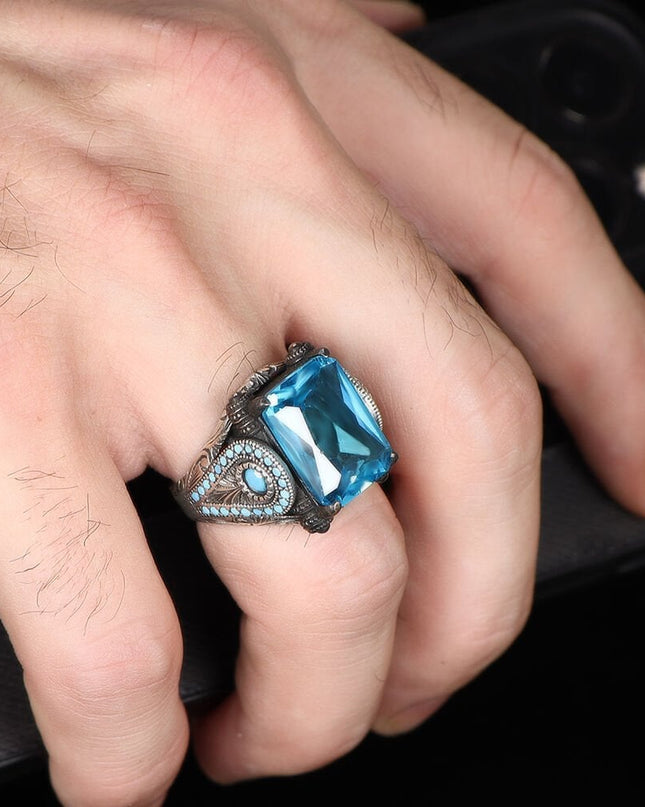 925 Silber Blau Topaz