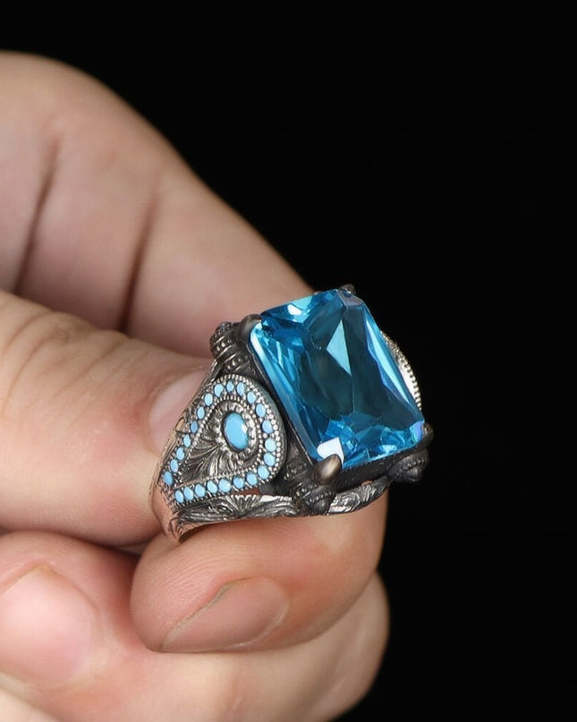 925 Silber Blau Topaz