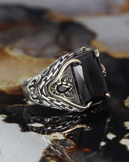 925 Silber Kettenring Zirkonia