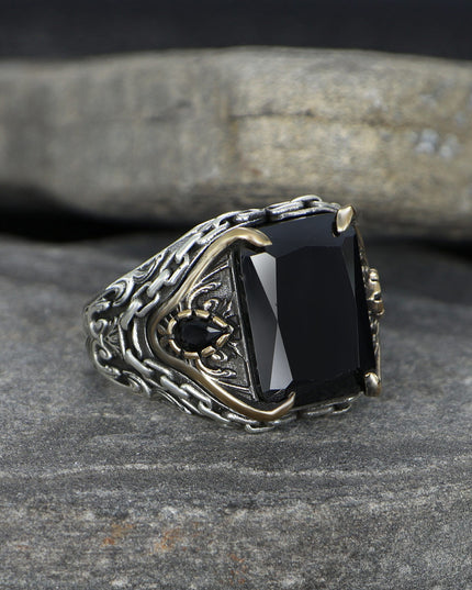 925 Silber Kettenring Zirkonia
