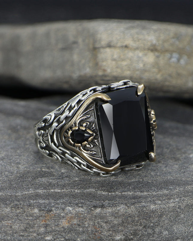 925 Silber Kettenring Zirkonia