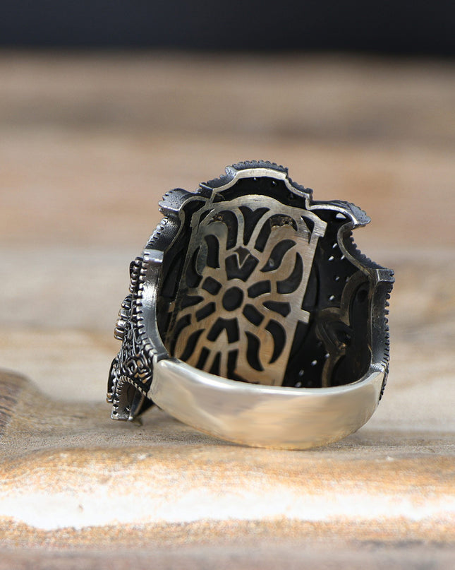 925 Silber Türkiser Ring