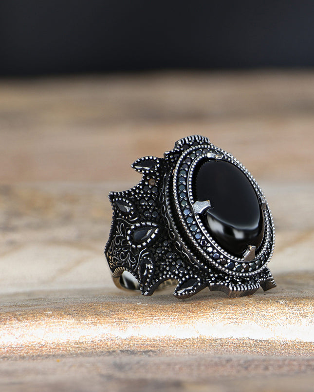 925 Silber Ring Onyx