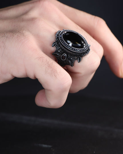 925 Silber Ring Onyx