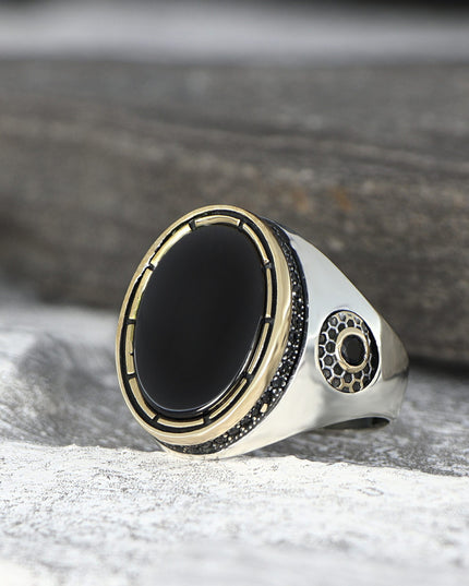 925 Silber Ring Onyx