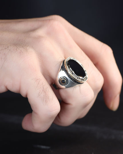 925 Silber Ring Onyx
