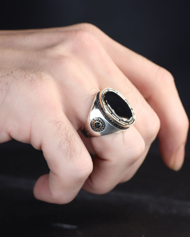 925 Silber Ring Onyx