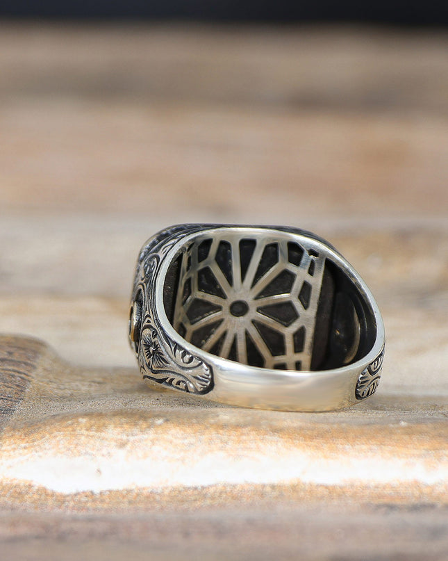 925 Silber Ring Achat