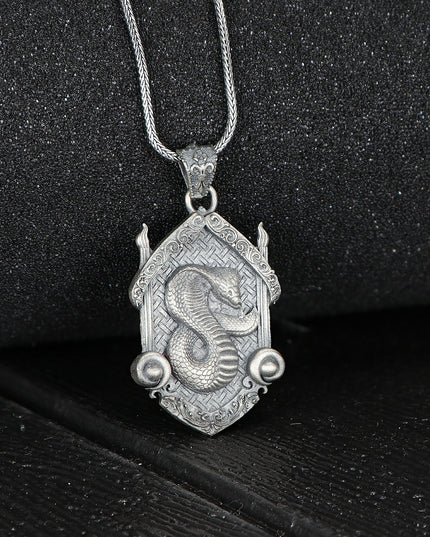 Schlange Halskette 925 Sterling Silber