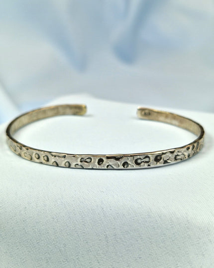 925 Silber Unisex Handgemachter Armreif Bangle
