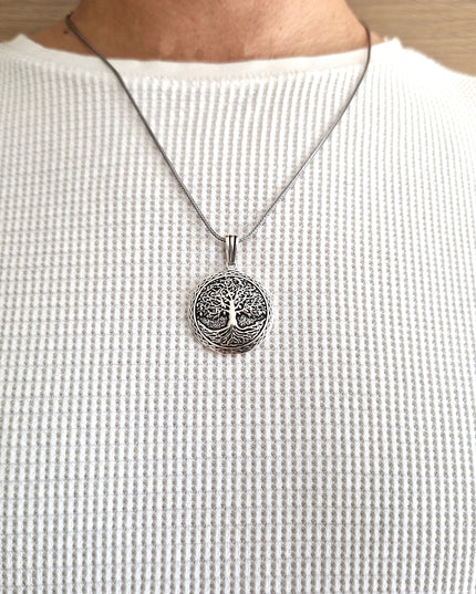 Lebensbaum Halskette 925 Sterling Silber