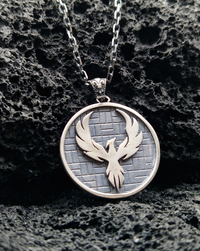 Phönix Halskette Halskette 925 Sterling Silber