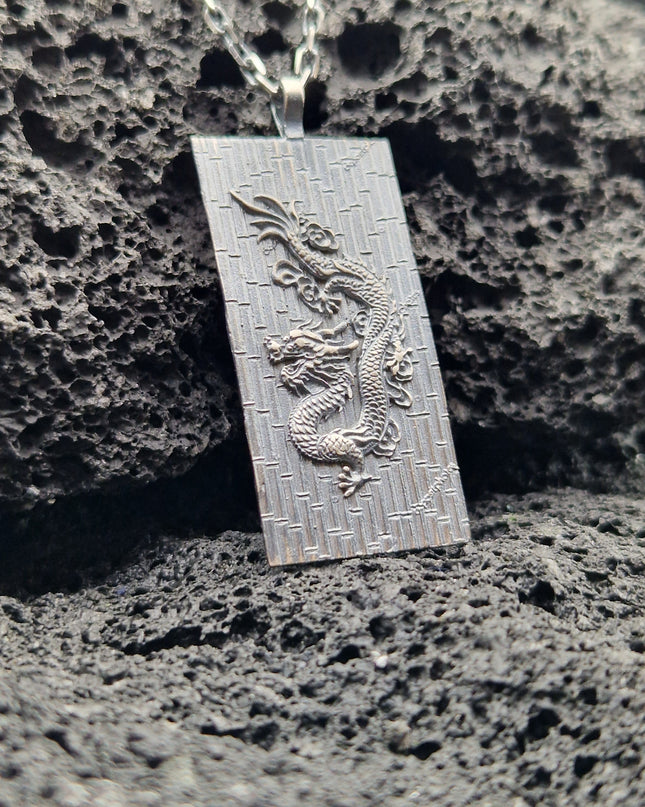 925er Silber Drachen Halskette