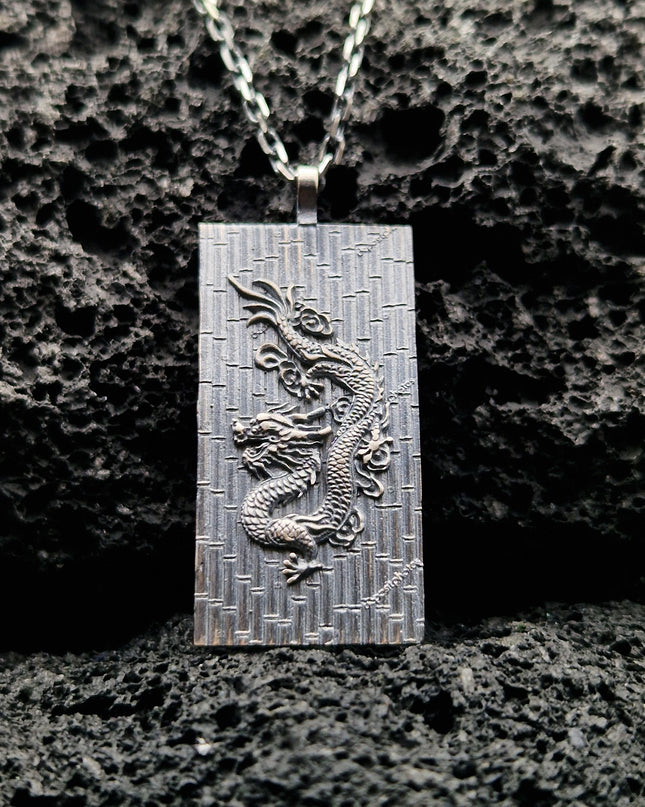 925er Silber Drachen Halskette