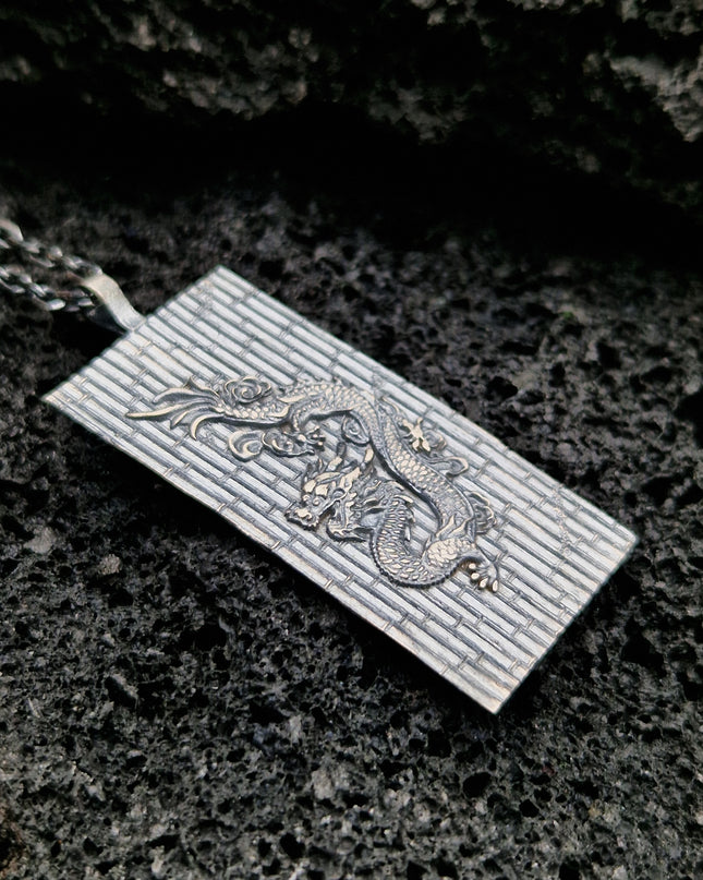 925er Silber Drachen Halskette