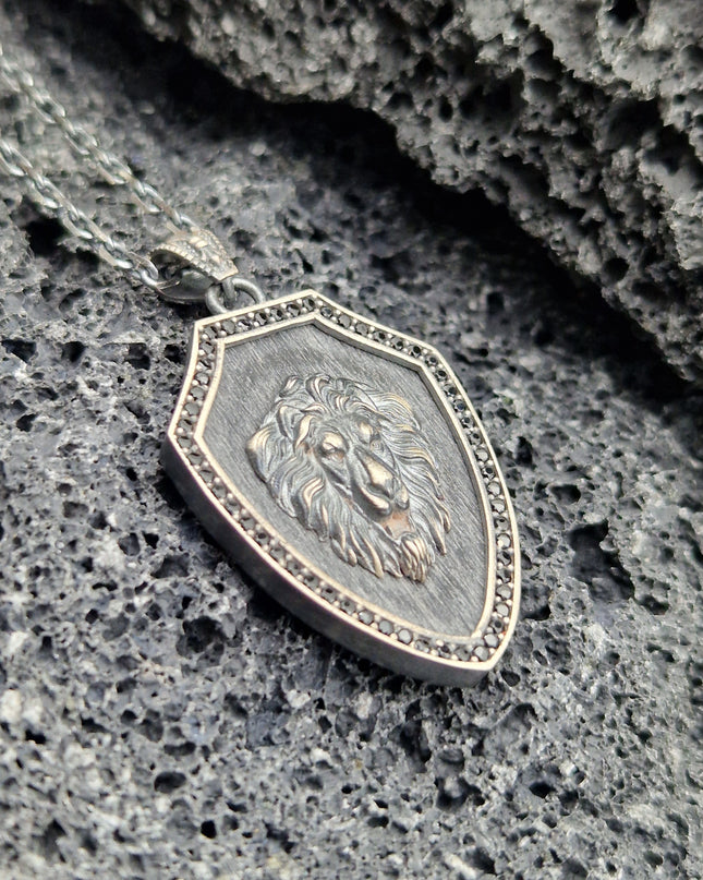 Löwe Halskette Halskette 925 Sterling Silber