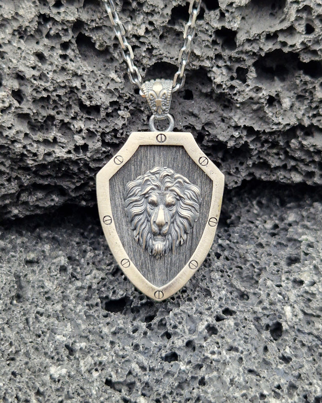 Löwe Halskette Halskette 925 Sterling Silber