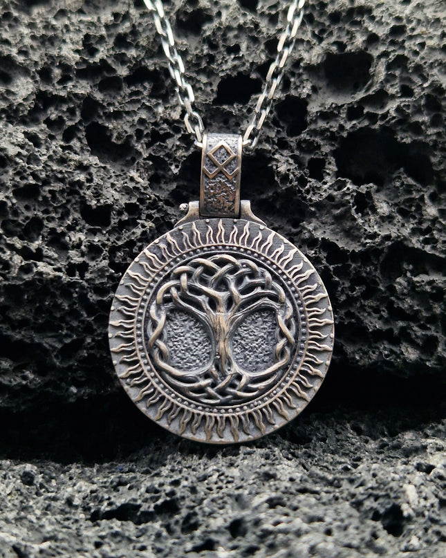 Lebensbaum Halskette 925 Sterling Silber