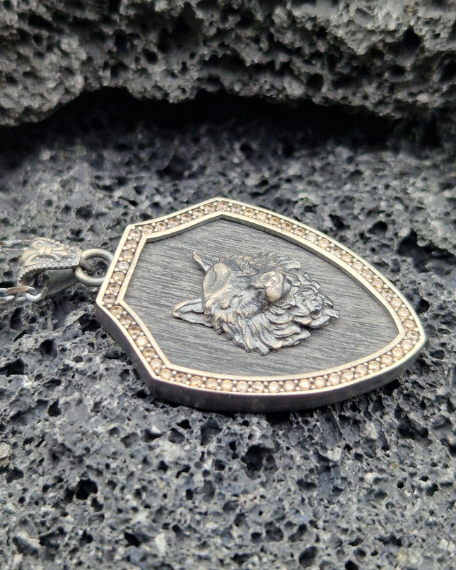 Wolf Halskette 925 Sterling Silber