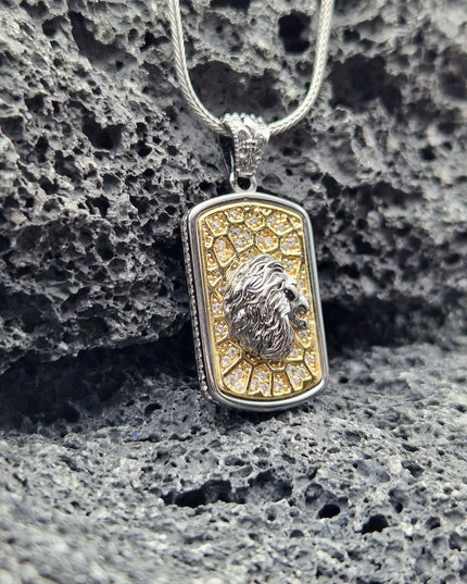 Löwe Halskette 925 Sterling Silber