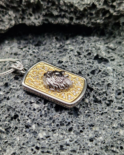 Löwe Halskette 925 Sterling Silber