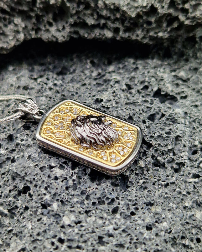Löwe Halskette 925 Sterling Silber