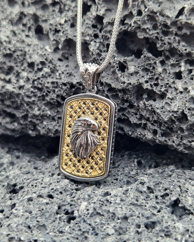 Adler Halskette 925 Sterling Silber mit Zirkon