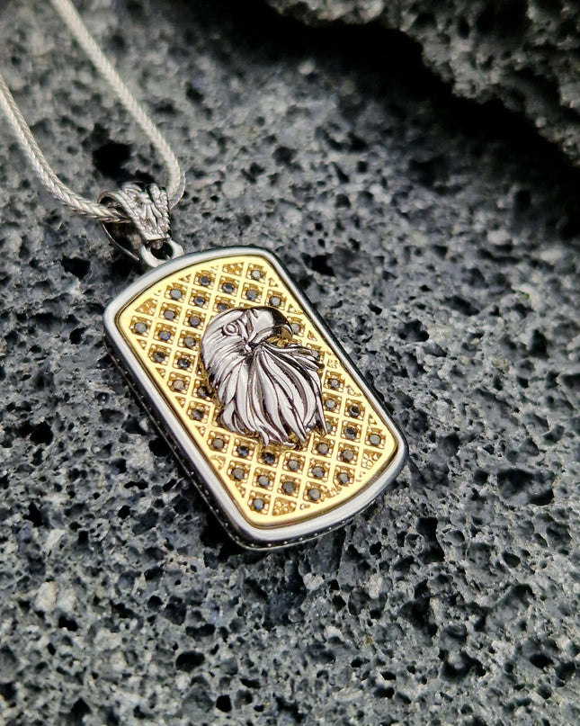 Adler Halskette 925 Sterling Silber mit Zirkon