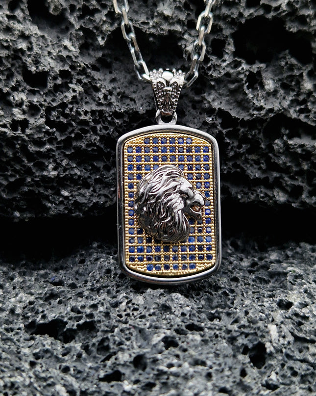 Löwe Halskette Halskette 925 Sterling Silber